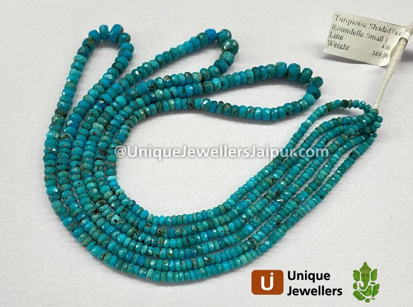 Turquoise Faceted Roundelle Beads